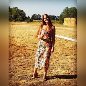 Dress Forum Georgia Peach Cutout Dress